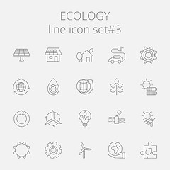 Image showing Ecology icon set.