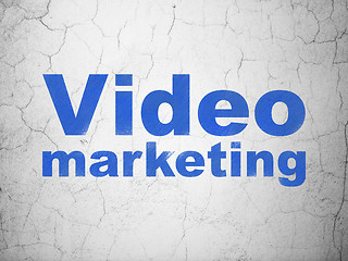 Image showing Business concept: Video Marketing on wall background