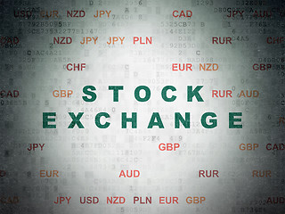 Image showing Business concept: Stock Exchange on Digital Paper background