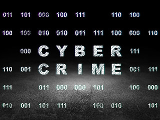 Image showing Safety concept: Cyber Crime in grunge dark room