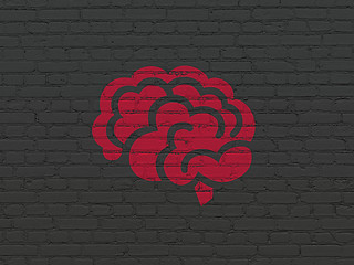 Image showing Healthcare concept: Brain on wall background