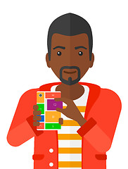 Image showing Man with modular phone.