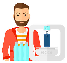 Image showing Man with three D printer.