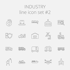 Image showing Industry icon set.