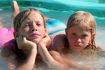 Image showing In the swimming pool