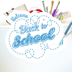 Image showing Welcome back to school. EPS 10