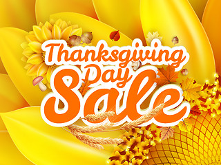 Image showing Thanksgiving Day sale. EPS 10