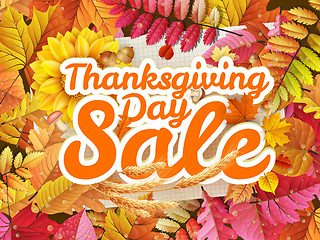 Image showing Thanksgiving Day sale. EPS 10