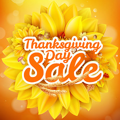 Image showing Thanksgiving Day sale. EPS 10