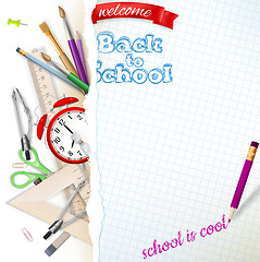 Image showing Welcome back to school. EPS 10