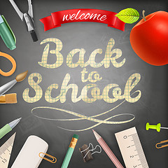 Image showing Welcome back to school. EPS 10