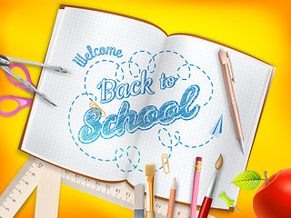 Image showing Back to school background. EPS 10