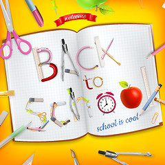 Image showing Back to school concept. EPS 10