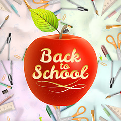 Image showing Set of Welcome back to school. EPS 10