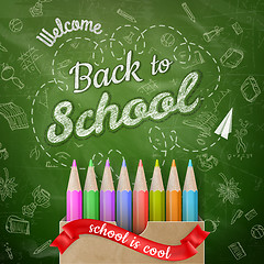 Image showing Back to school background. EPS 10