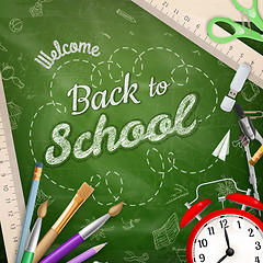 Image showing Back to school background. EPS 10