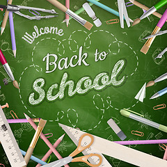 Image showing Back to school background. EPS 10