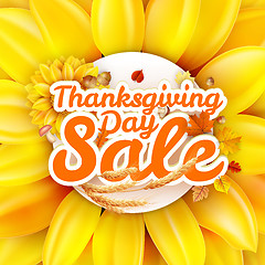 Image showing Thanksgiving Day sale. EPS 10