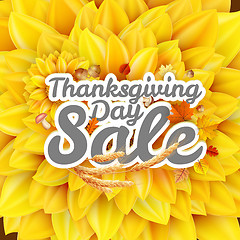 Image showing Thanksgiving Day sale. EPS 10