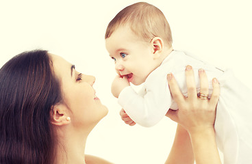 Image showing happy mother with baby boy 