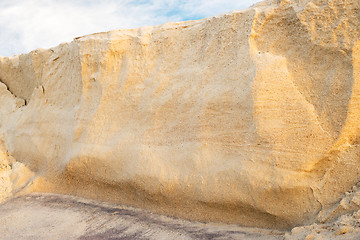 Image showing eroded sand bank