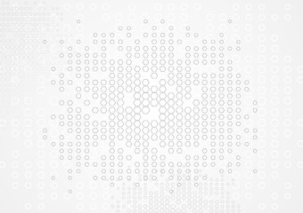 Image showing Abstract tech hexagons texture