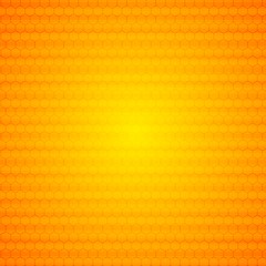 Image showing Orange abstract hexagonal texture background