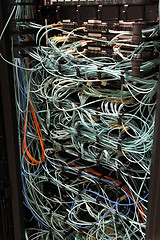 Image showing Cable mess