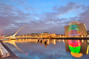 Image showing Samuel Beckett Bridge in Dublin