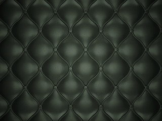 Image showing Black leather background with buttons