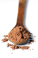 Image showing Raw organic carob powder