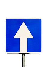 Image showing One-Way traffic road sign.