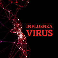 Image showing Influenza virus vector illustration