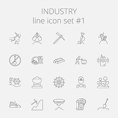 Image showing Industry icon set.