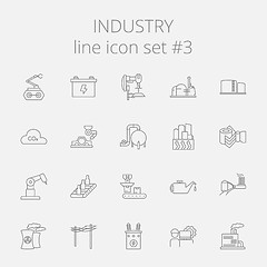 Image showing Industry icon set.