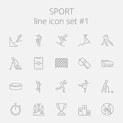 Image showing Sport icon set.