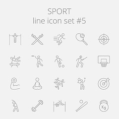 Image showing Sport icon set.