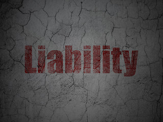 Image showing Insurance concept: Liability on grunge wall background