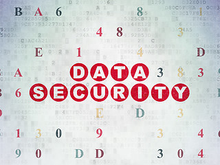 Image showing Privacy concept: Data Security on Digital Paper background