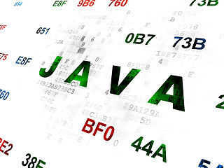 Image showing Programming concept: Java on Digital background
