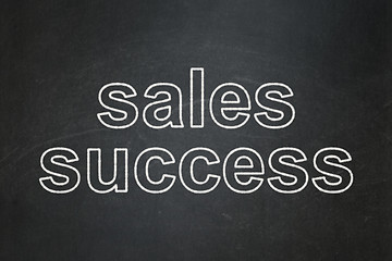 Image showing Advertising concept: Sales Success on chalkboard background