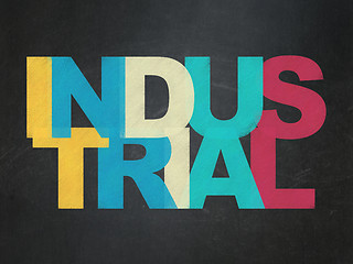 Image showing Industry concept: Industrial on School Board background