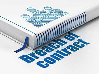 Image showing Law concept: book Business Team, Breach Of Contract on white background