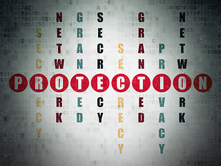 Image showing Privacy concept: Protection in Crossword Puzzle