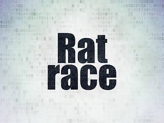 Image showing Political concept: Rat Race on Digital Paper background