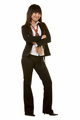 Image showing Young business woman