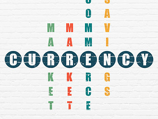 Image showing Currency concept: Currency in Crossword Puzzle