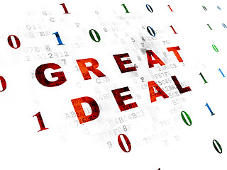 Image showing Business concept: Great Deal on Digital background