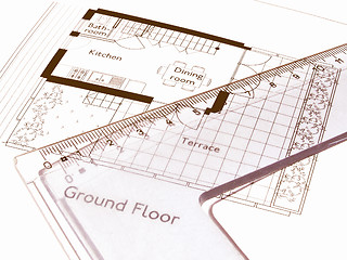 Image showing  Technical drawing vintage