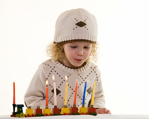 Image showing Little boy on Hanukkah